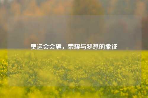 奥运会会旗，荣耀与梦想的象征